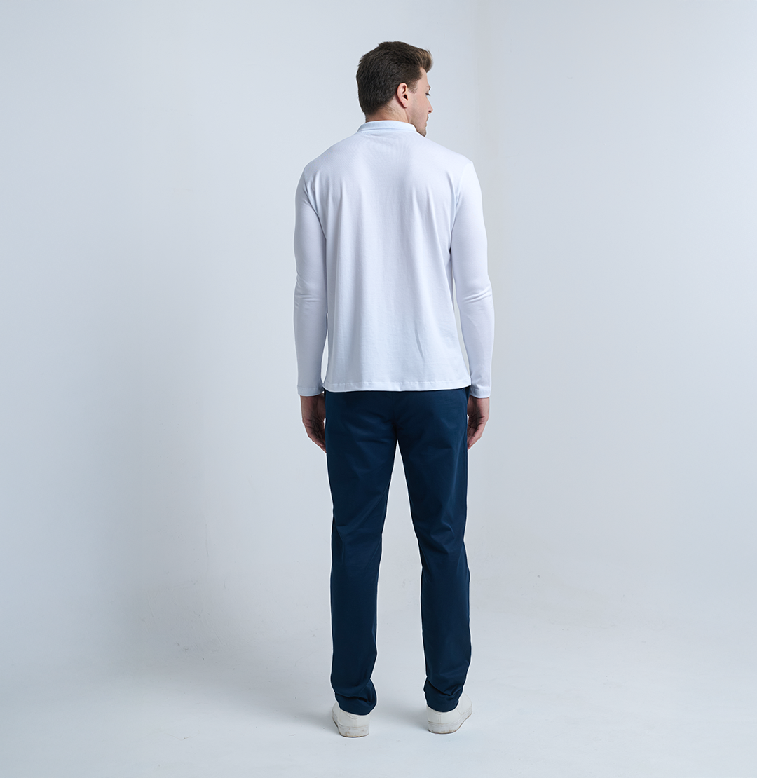 Camiseta POLO manga LONGA + Frete Grátis