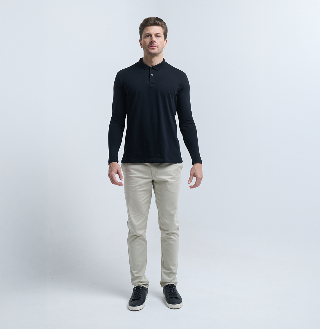 Camiseta POLO manga LONGA + Frete Grátis