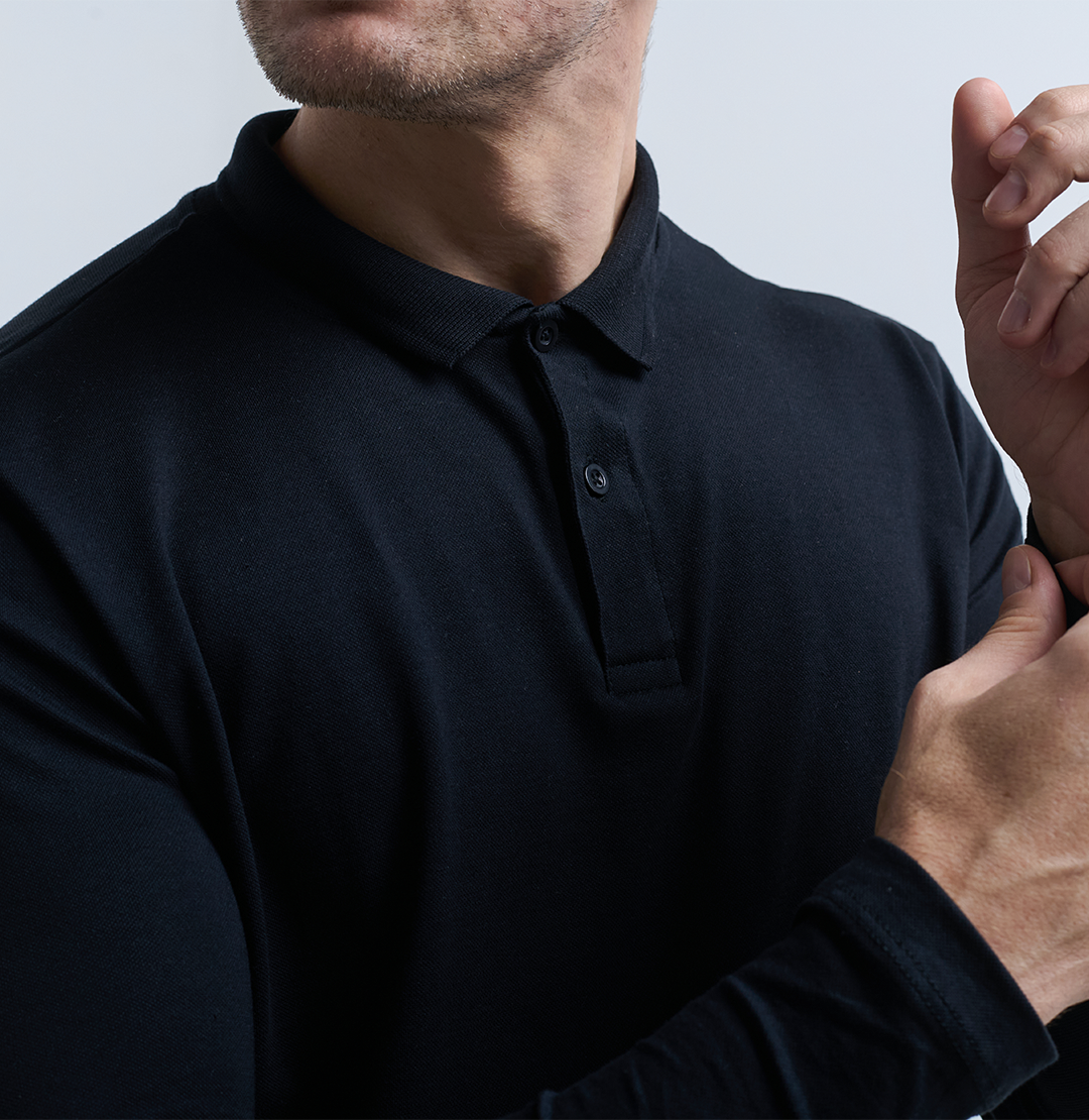 Camiseta POLO manga LONGA + Frete Grátis