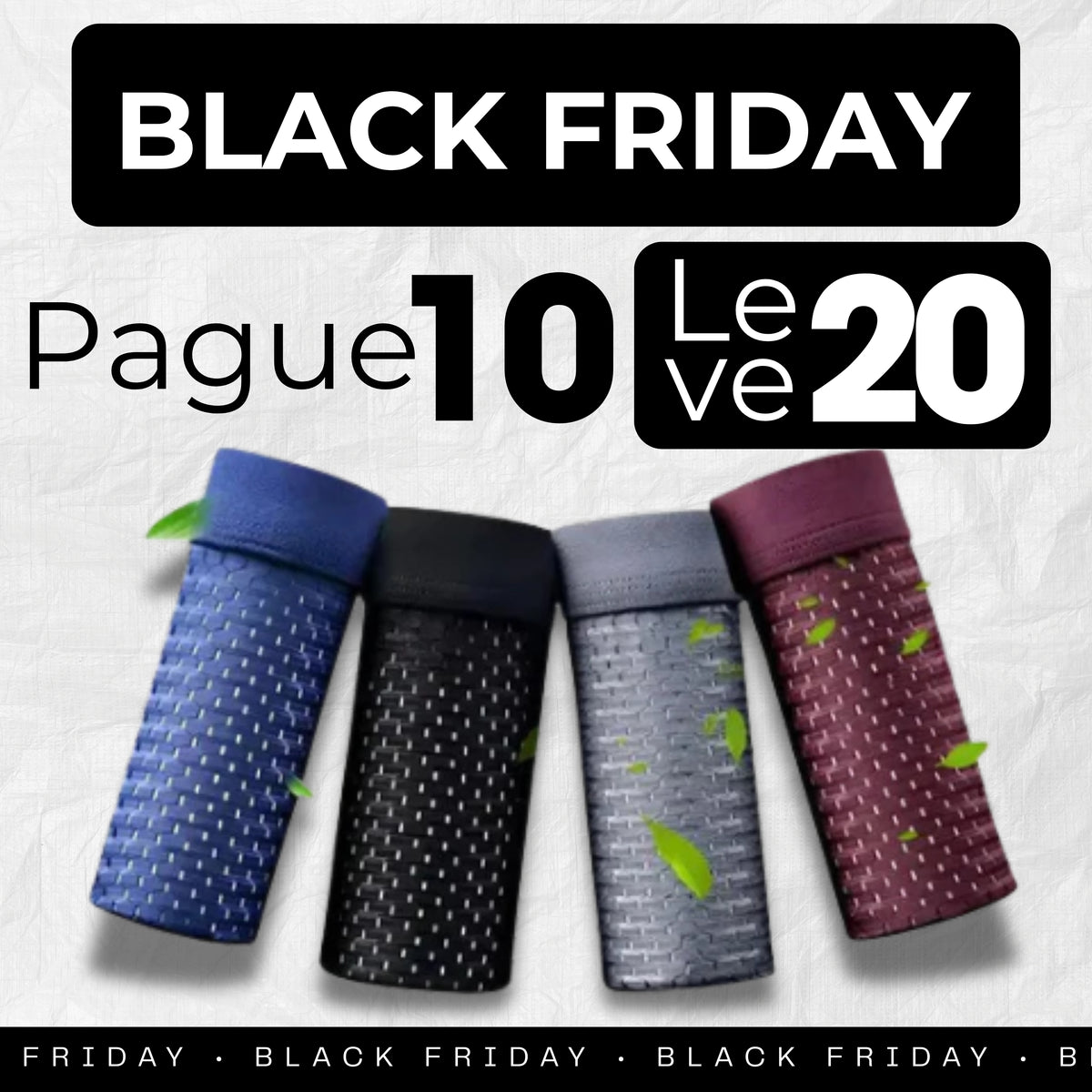 Kit Cuecas Bamboo Premium Respiráveis