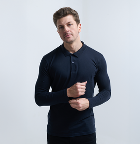 Camiseta POLO manga LONGA + Frete Grátis